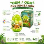 Dinosaur egg terrarium night light kit for kids – wholesale oem/odm craft gift set design detail