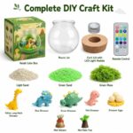 Dinosaur jar night light kit for kids – wholesale oem/odm craft gift set size reference