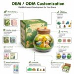 Dinosaur jar night light kit for kids – wholesale oem/odm craft gift set design detail
