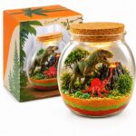 Dinosaur light up terrarium kit for kids – wholesale oem/odm craft gift set front view