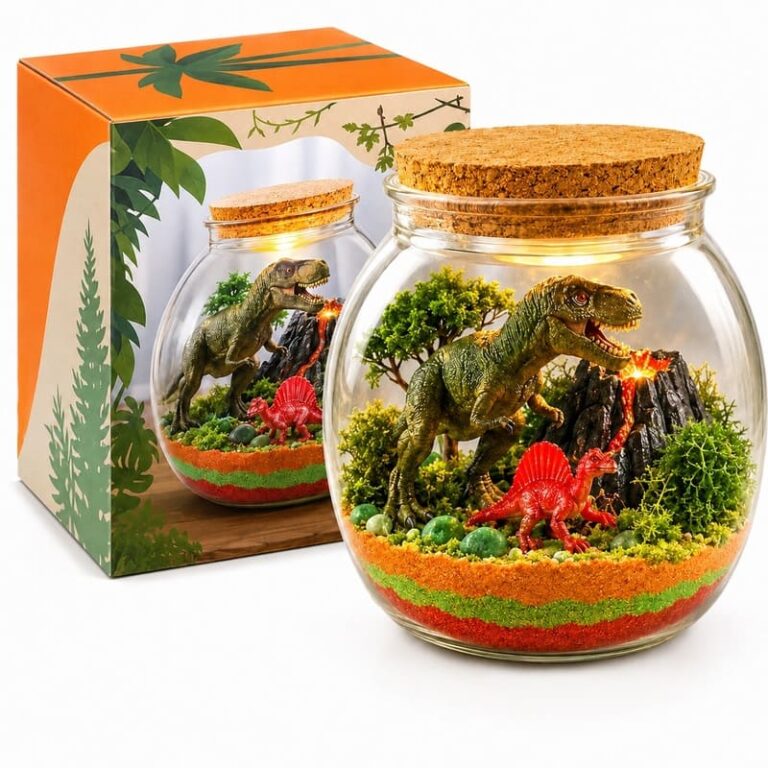 Dinosaur Light Up Terrarium Kit for Kids – Wholesale OEM/ODM Craft Gift Set