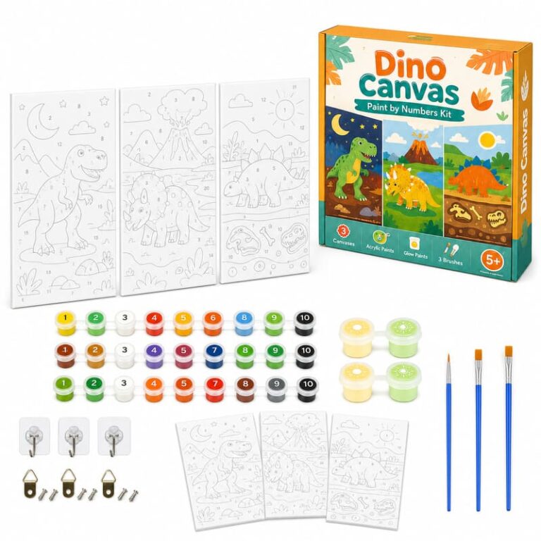 Dinosaur Paint by Numbers Kit for Kids for Wholesale OEM/ODM Art Programs
