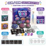 Dot mandala rock painting kit – wholesale oem/odm kids craft set size reference