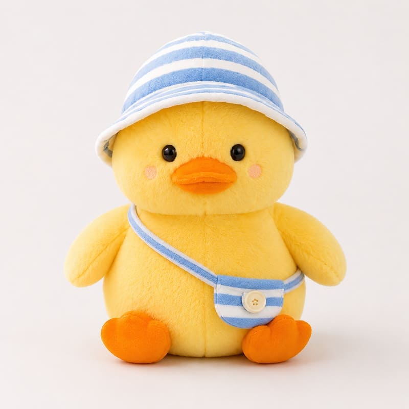 Duck plush toy front view