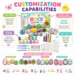 Easter bunny rock painting kit – wholesale oem/odm kids craft set size reference