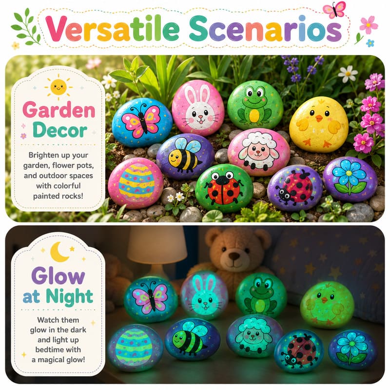 Easter bunny rock painting kit – wholesale oem/odm kids craft set embroidered detail