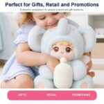 Elephant costume baby plush doll for custom retail and oem plush collections stitching detail