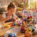 Emoji rock painting kit for kids – wholesale oem/odm kids craft set stitching detail