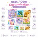 Fantasy animal mini canvas painting kit for kids embroidered detail