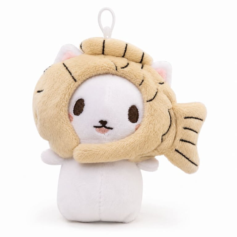 Fish Costume Cat Plush Keychain for Wholesale Gifts and OEM/ODM Orders