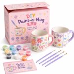 Floral paint your own mug kit front view