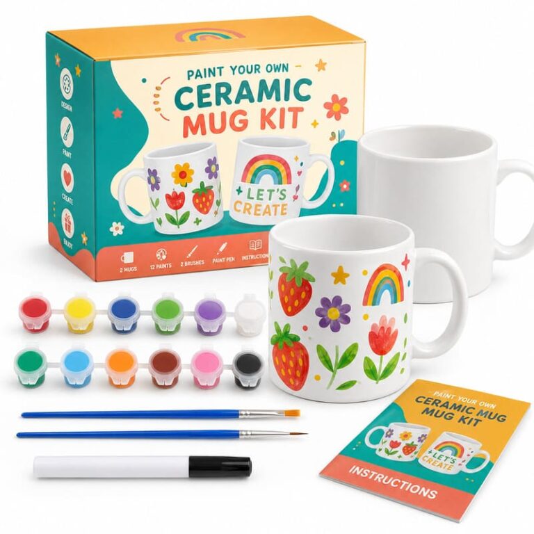 Flower Ceramic Mug Painting Kit for Wholesale OEM/ODM Ceramic Craft Programs