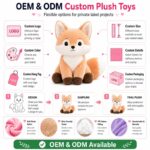 Fox plush toy design detail