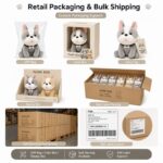 French bulldog plush toy set design detail