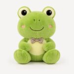 Frog plush toy front view