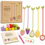 Fruit bookmark crochet kit for beginners front view