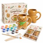 Gingerbread mug painting kit front view