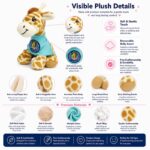 Giraffe plush toy size reference