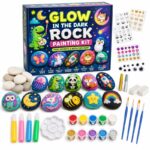 Glow-in-the-dark rock painting kit – wholesale oem/odm kids craft set front view
