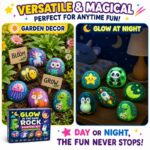 Glow-in-the-dark rock painting kit – wholesale oem/odm kids craft set embroidered detail