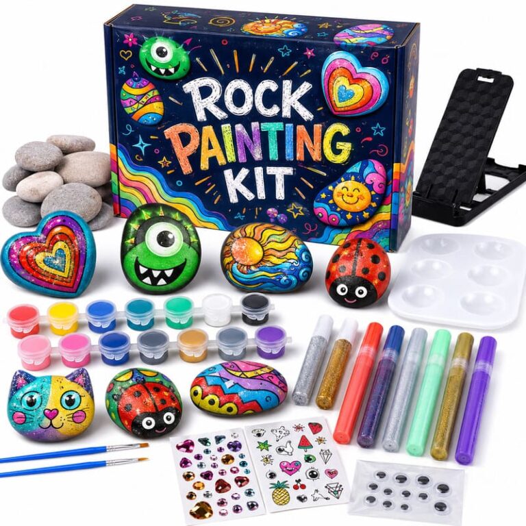 Glow-in-the-Dark Rock Painting Kit with Paint Pens – Wholesale OEM/ODM Kids Craft Set