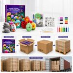 Glow-in-the-dark rock painting kit with pens – wholesale oem/odm kids craft set size reference