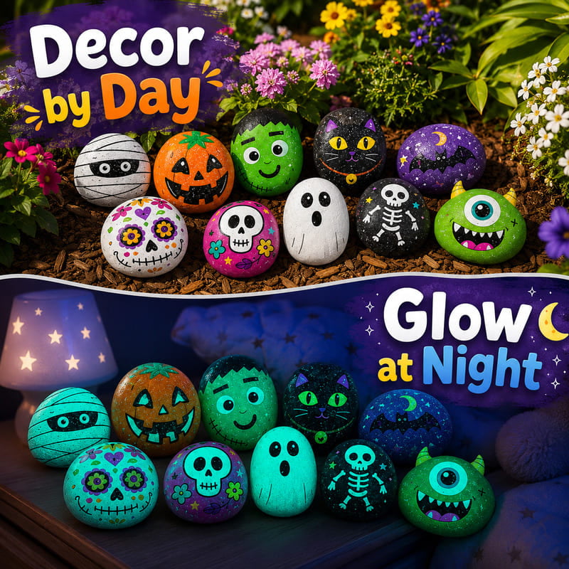 Halloween rock painting kit for kids – wholesale oem/odm kids craft set embroidered detail