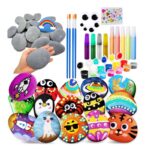 Hide-and-seek rock painting kit for kids – wholesale oem/odm kids craft set front side back view