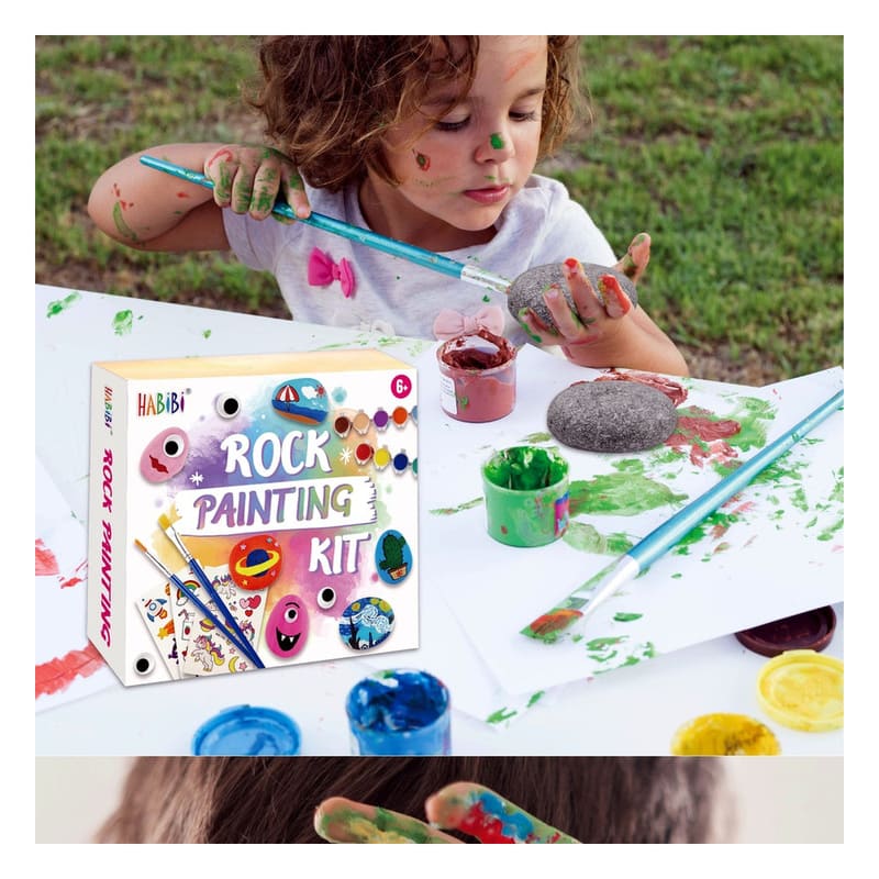 Hide-and-seek rock painting kit for kids – wholesale oem/odm kids craft set size reference