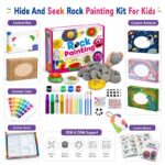 Hide-and-seek rock painting kit for kids – wholesale oem/odm kids craft set embroidered detail