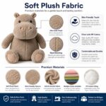 Hippo plush toy size reference