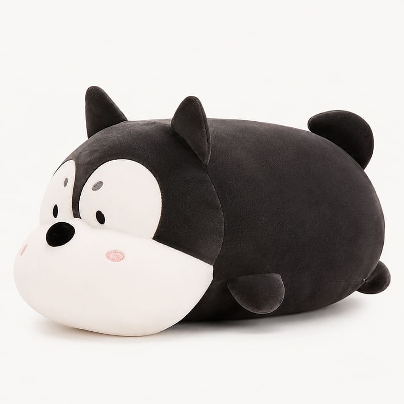 Husky dog plush toy front view