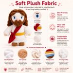 Jesus plush doll for custom retail and oem plush collections size reference