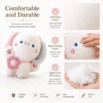 Kawaii animal plush doll set for custom retail and oem plush collections size reference