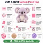 Koala plush toy design detail