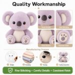 Koala plush toy embroidered detail