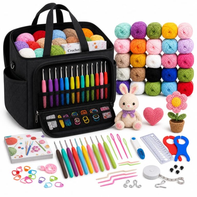 Large Black Crochet Kit for Beginners for Wholesale OEM/ODM Yarn Craft Programs