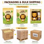 Lion amigurumi crochet kit for beginners design detail