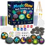 Magic glow-in-the-dark rock painting kit – wholesale oem/odm kids craft set front view