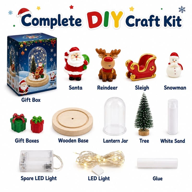 Make your own christmas night light kit for kids – wholesale oem/odm craft gift set size reference