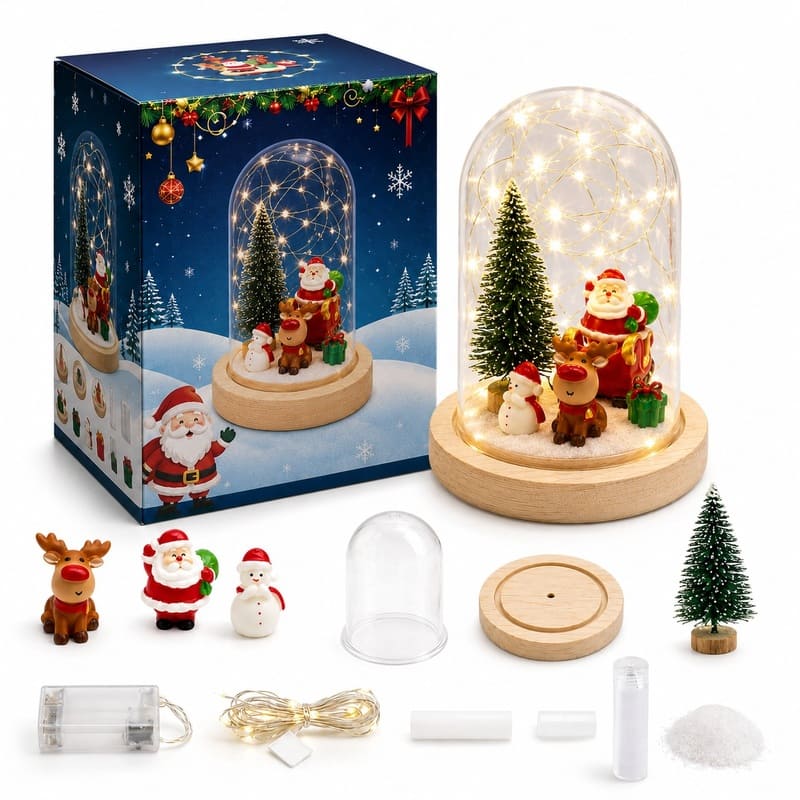 Make your own christmas night light kit for kids – wholesale oem/odm craft gift set front view