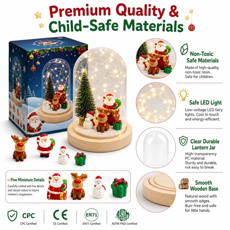 Make your own christmas night light kit for kids – wholesale oem/odm craft gift set embroidered detail