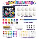 Mandala rock painting kit for kids – wholesale oem/odm kids craft set front side back view