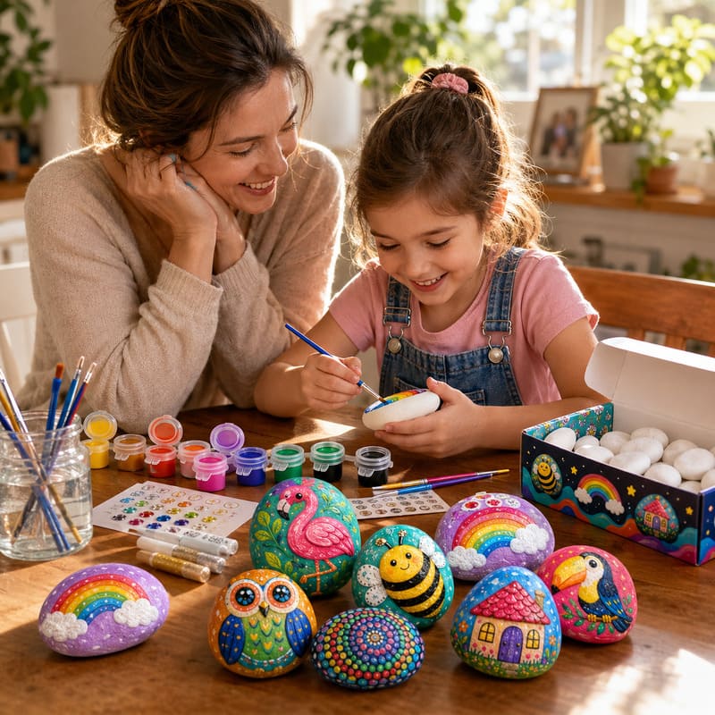 Mandala rock painting kit for kids – wholesale oem/odm kids craft set stitching detail