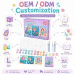 Mermaid paint by numbers kit for kids embroidered detail