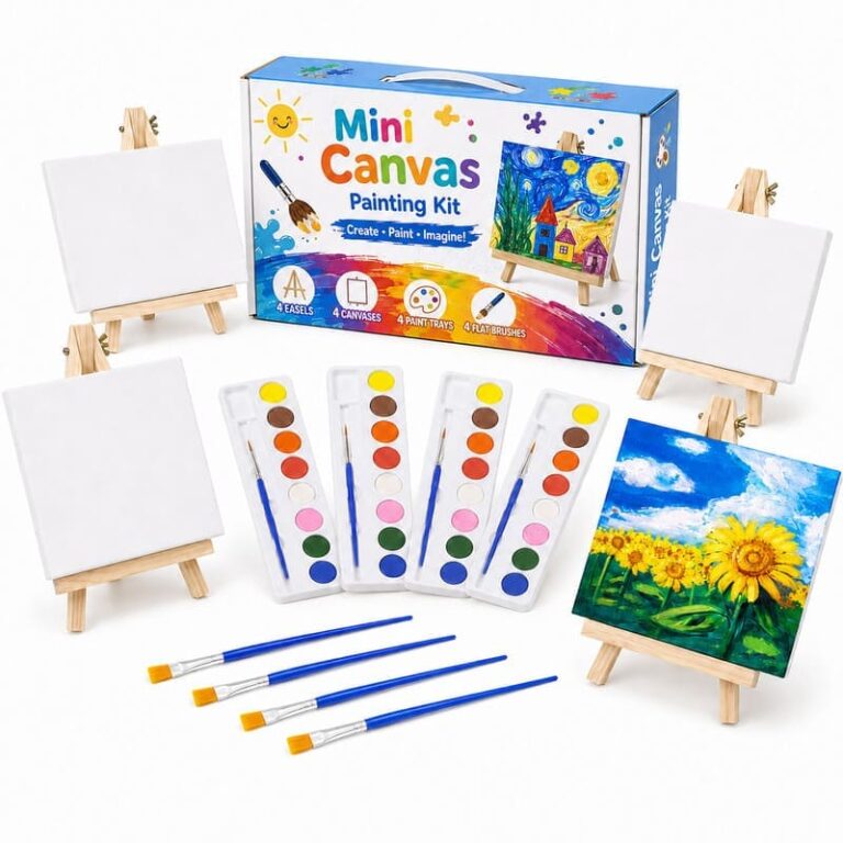 Mini Canvas Painting Kit with Easels for Wholesale OEM/ODM Art Programs