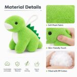Mini dinosaur plush toy collection size reference
