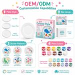 Ocean animal ceramic plate painting kit embroidered detail