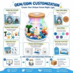 Ocean light up terrarium kit for kids – wholesale oem/odm craft gift set design detail