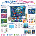 Ocean rock painting kit for kids – wholesale oem/odm kids craft set size reference